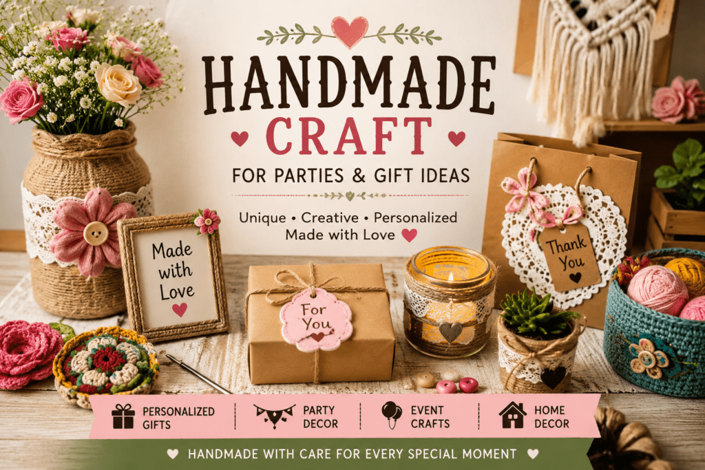 best handmade craft for parties and gift ideas