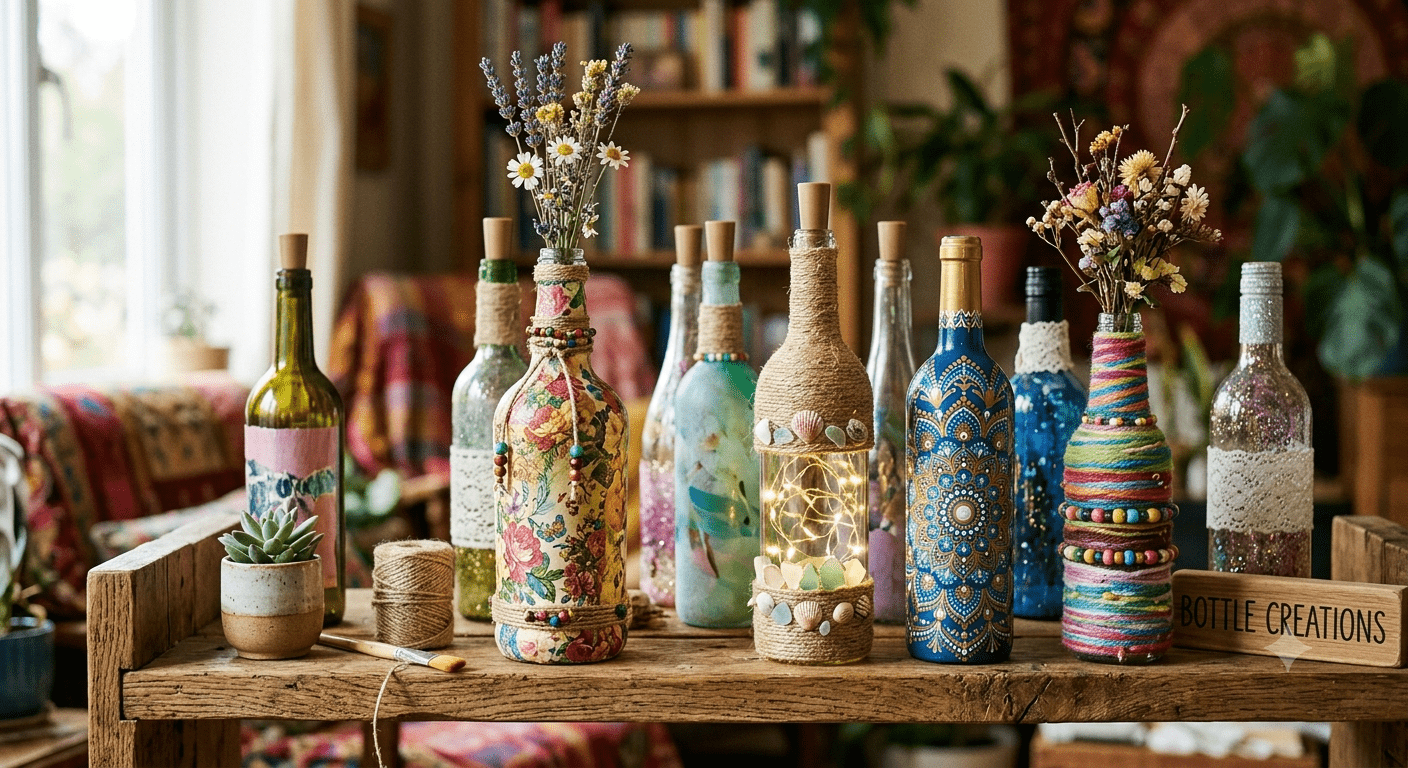 10 creative bottle craft ideas